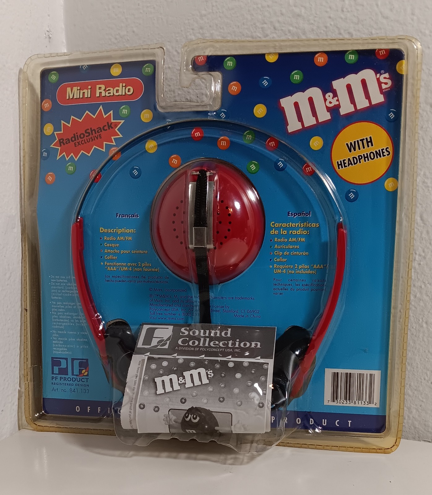 M&M's Radio Shack Exclusive M&M's Mini Radio With Headphones New Factory Sealed