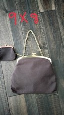 St. Thomas vtg brown purse and attached change purse