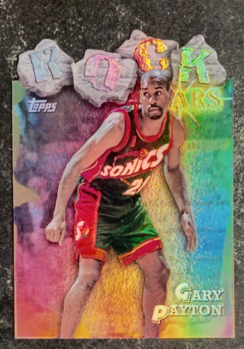 Gary Payton [Refractor] #RS9 1997 Topps Rock Stars card