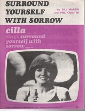 CILLA BLACK Surround Yourself With Sorrow Sheet Music UK