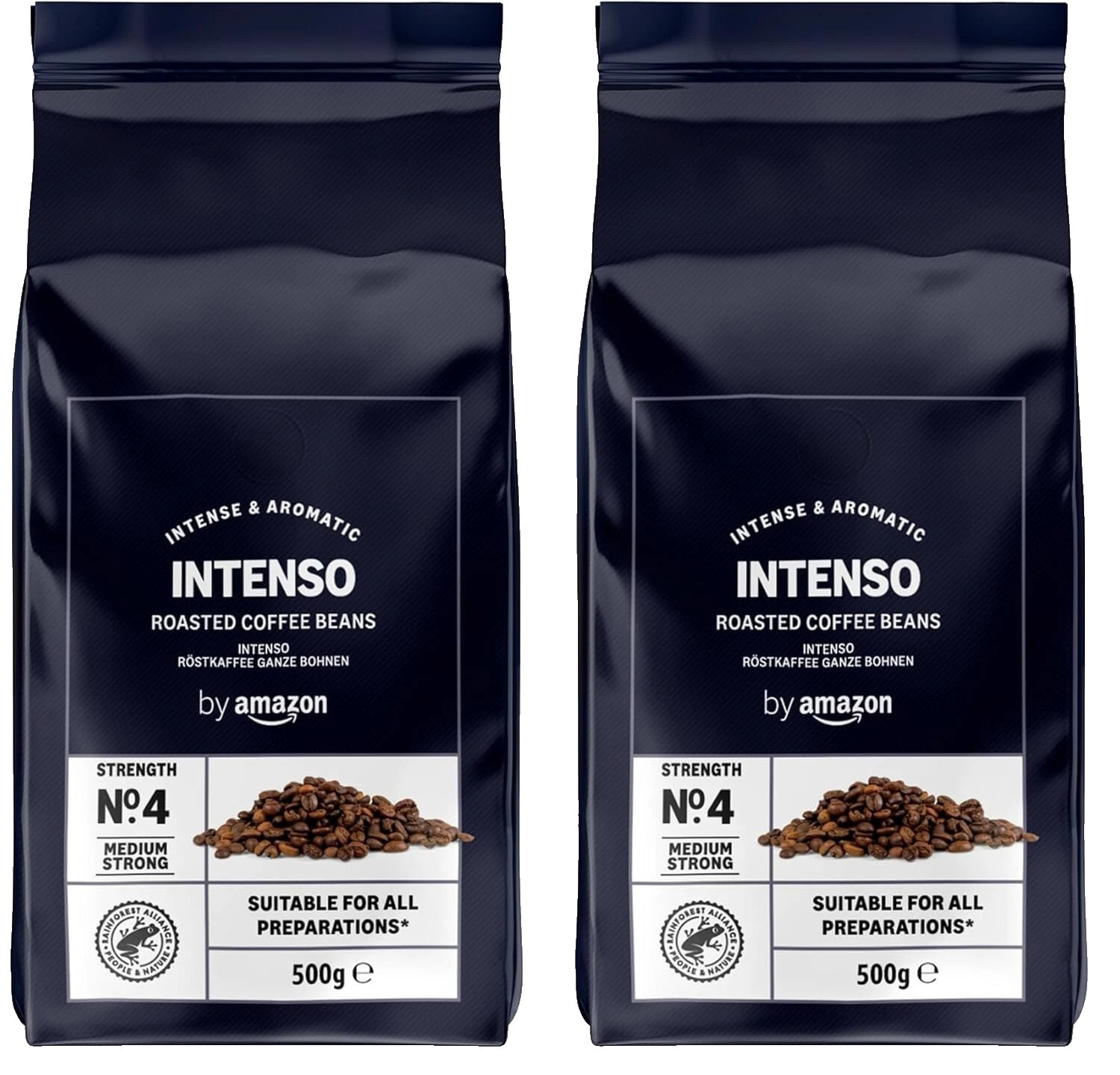 Amazon Coffee Beans Caffè Intenso, Light Roast, 1kg