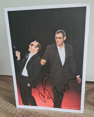 Autogramm - Kevin Spacey, Jeff Goldblum - original signiertes Autogramm Blatt