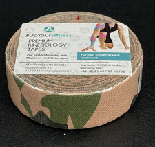 PREMIUM KINESIOLOGIE TAPE- 5 M x 2,5 CM -CAMOUFLAGE DSCHUNGEL BR.  SCHMUCKJAGD
