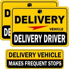 Delivery Driver Car Magnet, Magnetic Car Door and Bumper Sign, High Reflective,