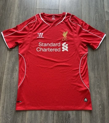Liverpool FC 2014-2015 Home Shirt Size Large Warrior Standard Chartered LFC - Image 1 of 4