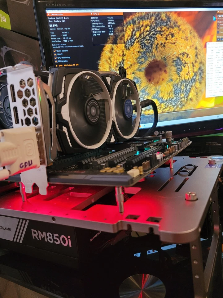 AMD Msi Armor RX 570 8GB Radeon PC gaming graphics card Computer 8 gb vram - Image 2 of 4