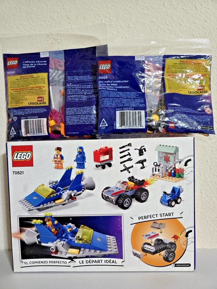 LEGO Película 70821 Benny's Build & Fix Workshop, 30528 MetalBeard, 30340 Emmet's  Foto 2 de 2