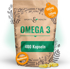 Omega 3 Kapseln Hochdosiert   400 Fischöl Ka...