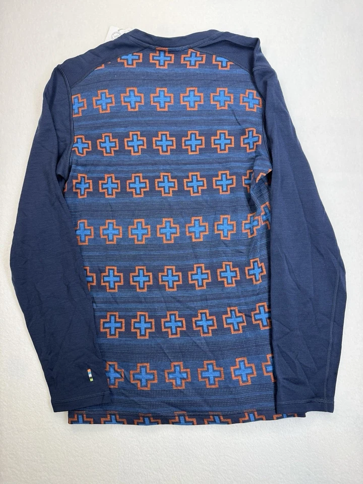 Smartwool Men's Merino 250 Baselayer Crewneck Shirt Deep Navy Cross NWT Small - Image 3 of 4