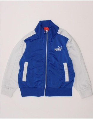 Puma Jungen Graphic Trainingsanzug Oberteil Jacke 3-4 Jahre Blau Colourblock QY06