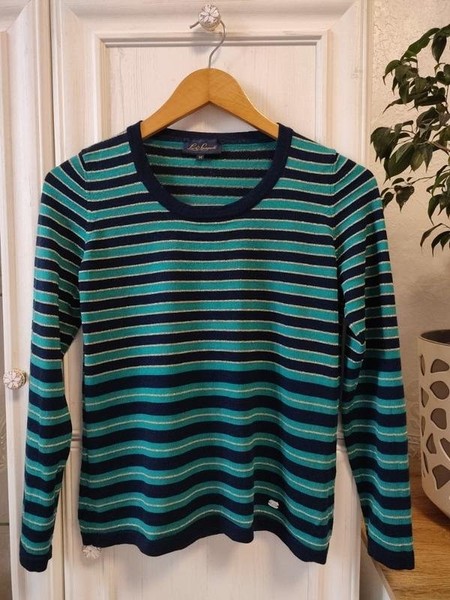 Women Luisa Spagnoli Sweater Turquoise Wool 38 / M