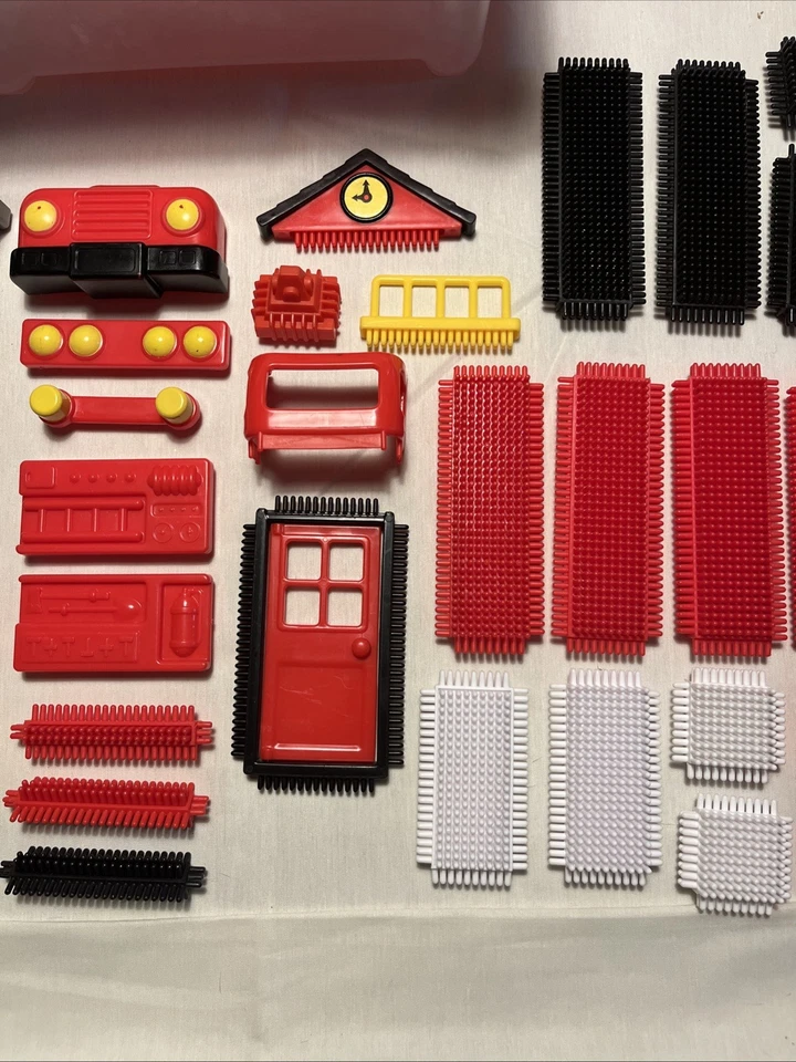 Stickle Bricks Fire Truck & Fire Fighter Bristle Tiles Set With Box - Image 3 of 4