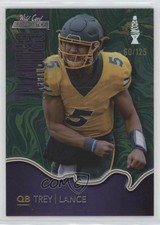 2021 Wild Card Alumination Groovin' Green - Purple Nameplate /125 Trey Lance 0b3