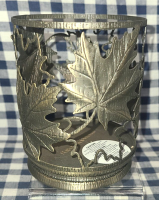 NEW Rustic Leaves Single Wick Candle Holder Bath & Body Works
