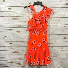 Express women's floral cold shoulder midi dress 2