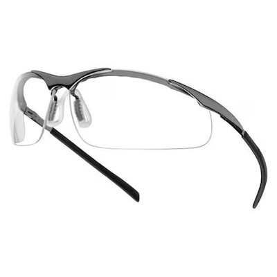 Bolle Safety 40049 Contour Metal, Safety Glasses, Anti-Fog, Anti-Static &
