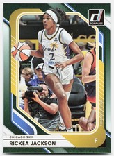 2026 Donruss WNBA #1 Rickea Jackson Green Shimmer Chicago Sky