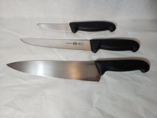 Victorinox Forschner Knives: Set of 3  Fibrox 10" Chef, 8"  4" Boning Knives
