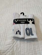 Messi Collection Cushioned Crew Sports Socks 6 Pairs Men's Shoe Size 6-12