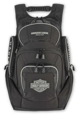 Harley-Davidson Rugged High-Density Polyester 'Legend' Backpack - Black