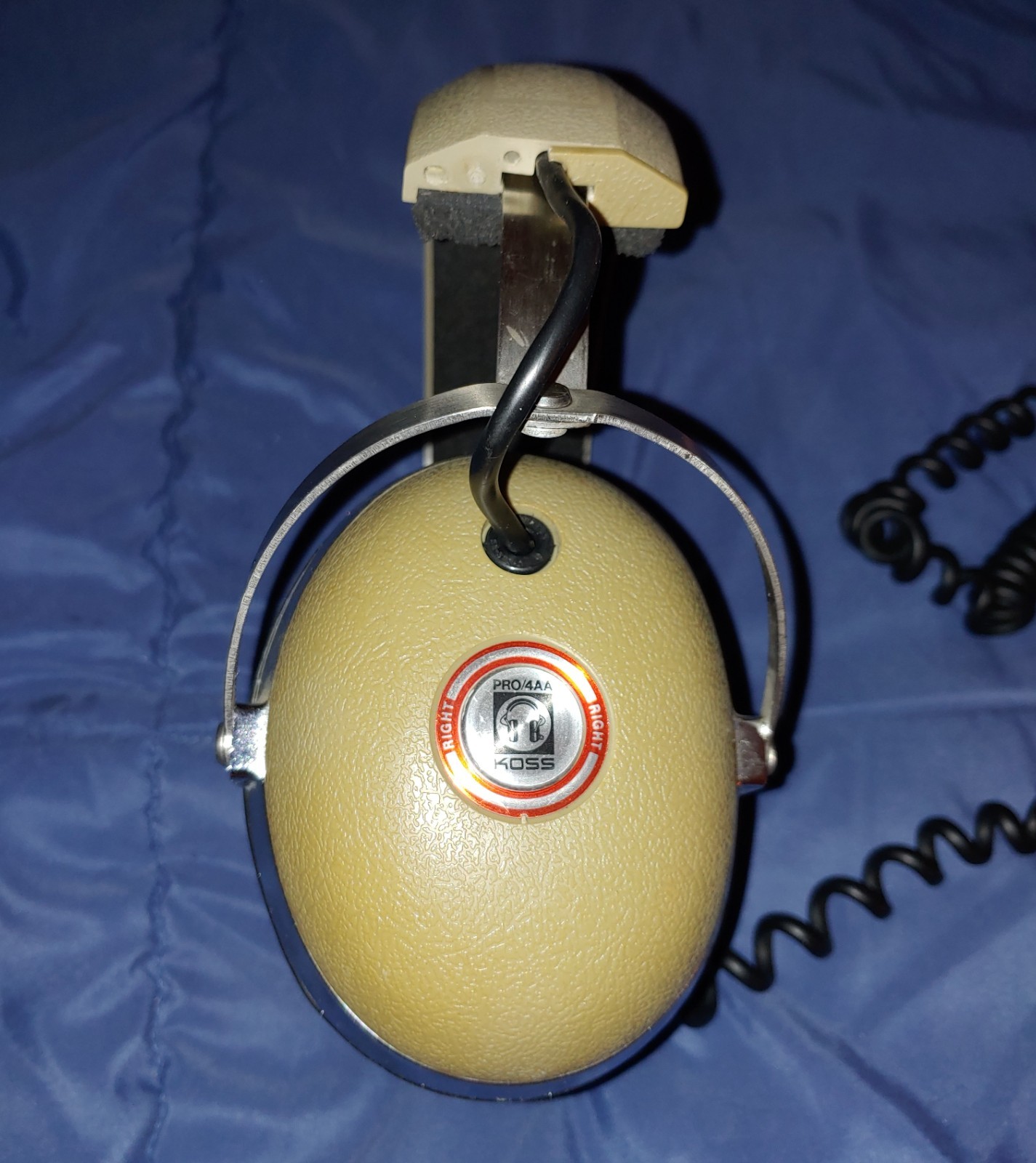 Vintage Koss PRO4AA Headband Headphones - Beige  (NOTES)