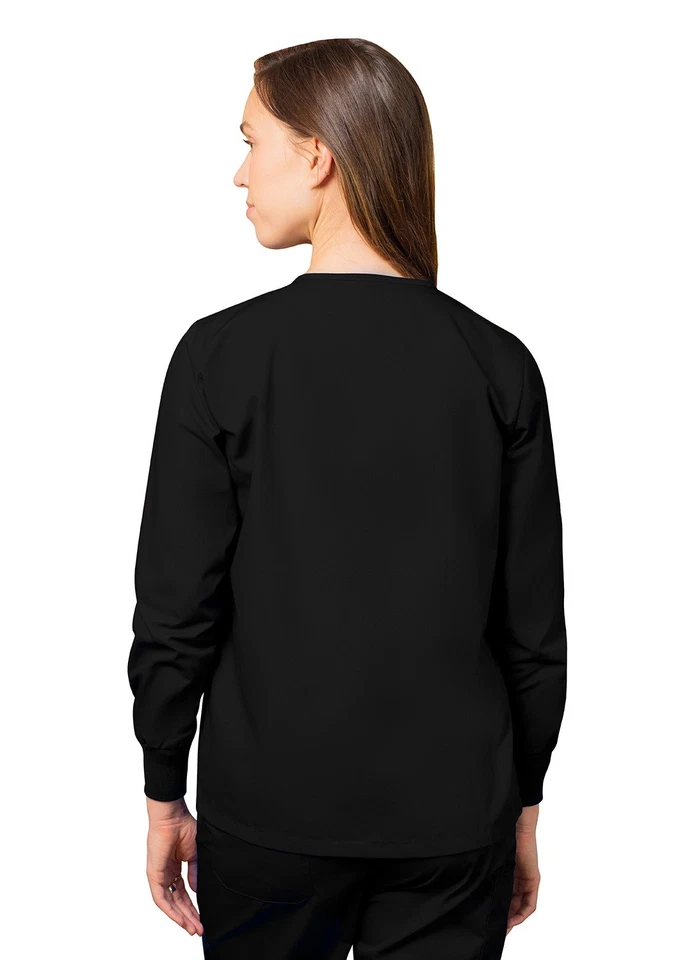 Adar Women Medical Nursing Workwear Uniform Long Sleeve Warm Up Scrub Jacket - Image 2 of 4