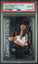 Graded 2024 Panini Prizm DP Angel Reese #4 Campus Legends Rookie RC Card PSA 10