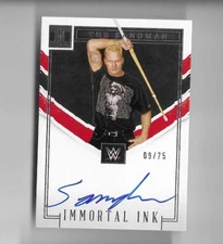 2023 WWE IMPECCABLE IMMORTAL INK THE SANDMAN AUTO /75