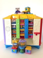 Fisher Price Incrediblock Activity Cube 23 Peek A Boo Blocks Tested WORKS