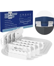 Lock Sheet Holders - Heavy Duty Bed Sheet Straps Keep Sheets Firm & Tight 