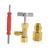 R134a Can Tap, Self-Sealing & Puncture Vehicle Refrigerant Dispenser, Valve 