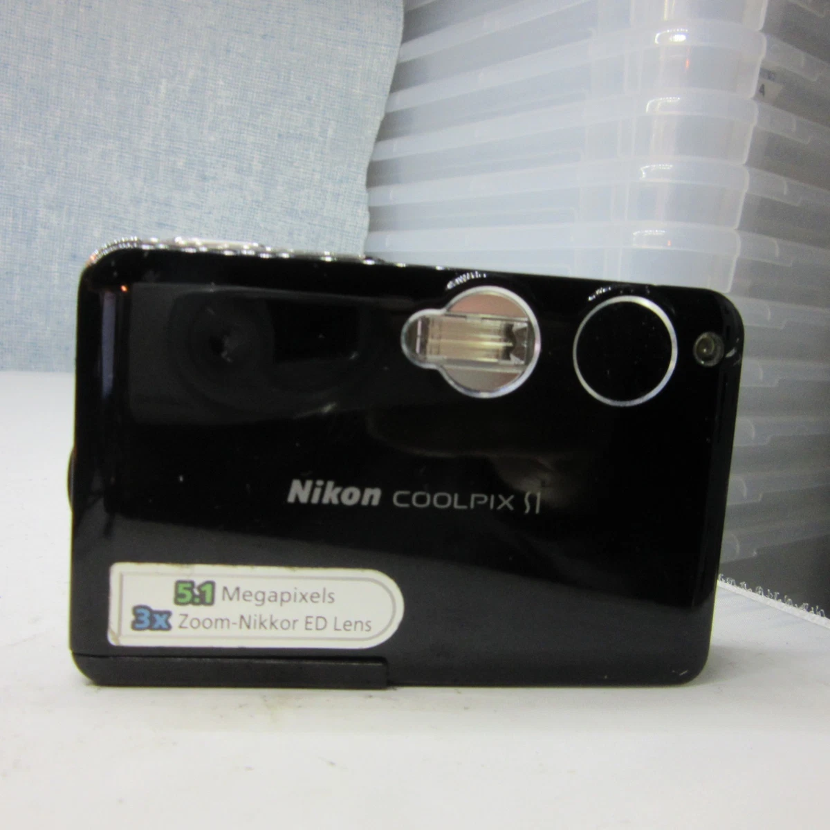 Appareil Photo Nikon Coolpix S1 Vintage - 5,1 MP, Zoom 3x, écran 2,6" - Japon 2005 - Fonctionnel Avec Accessoires