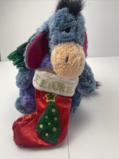 Disney Eeyore Winnie The Pooh 13" Plush Stuffed Christmas 2001 FREE DELIVERY