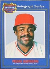 1990 Jumbo California Sunflower Seeds #10 Pedro Guerrero Baseball NM