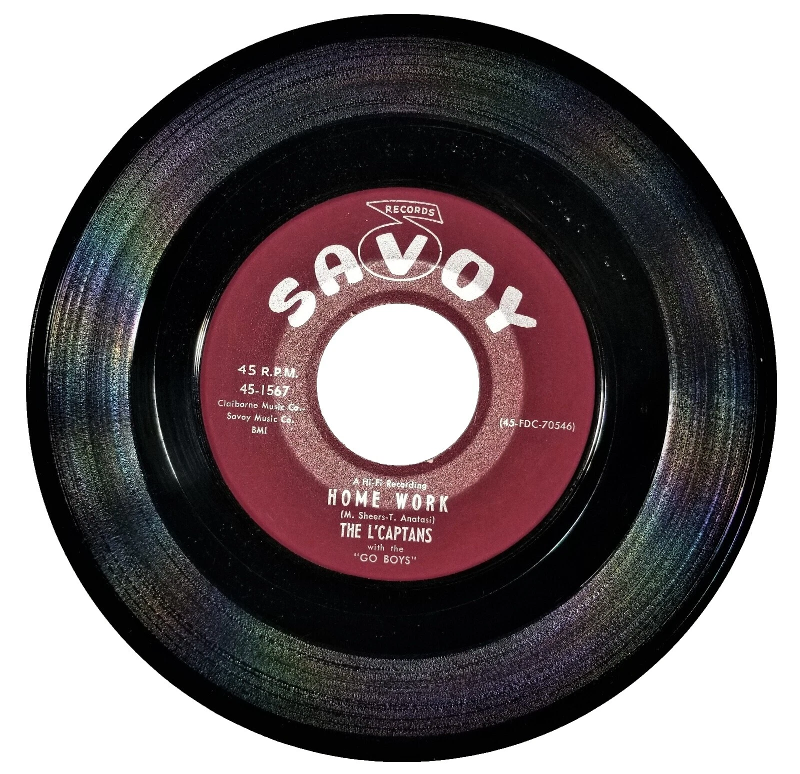 Savoy Discos de Vinil Único de R&B e Soul