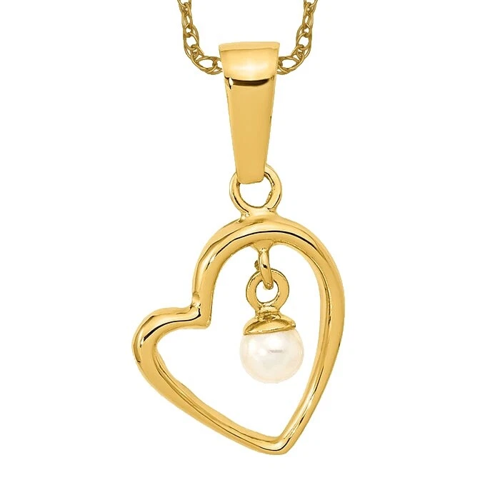 Pearl Yellow Gold Plated Fashion Necklaces & Pendants