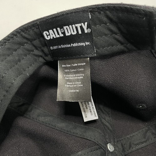 Gorra Call of Duty con correa trasera talla única negra triángulo estrella logotipo ajustable - Imagen 6 de 7