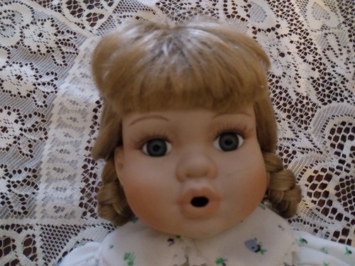 2 Porcelain Doll Boy & Girl Going Fishing Adorable 16" Tall - Picture 2 of 18