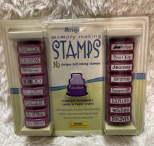 MessageStor Message Stor Memory Making Stamps 16 self inking Wedding Vacation