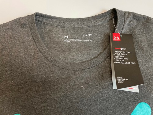 Under Armour Shirt Herren Small Medium Large grau rot sportliche Passform weich Rundhalsausschnitt - Bild 19 von 24