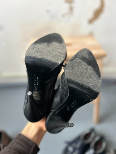 Givenchy Leather Sandals Stiletto Heels Women Black Size 38 - Picture 6 of 7