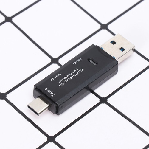 3 In Multi-function Card Reader Memory Adapter for Computer Type-C Micro USB - Afbeelding 6 van 11