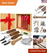 High-Quality 12-Piece Whittling Kit - Include...
