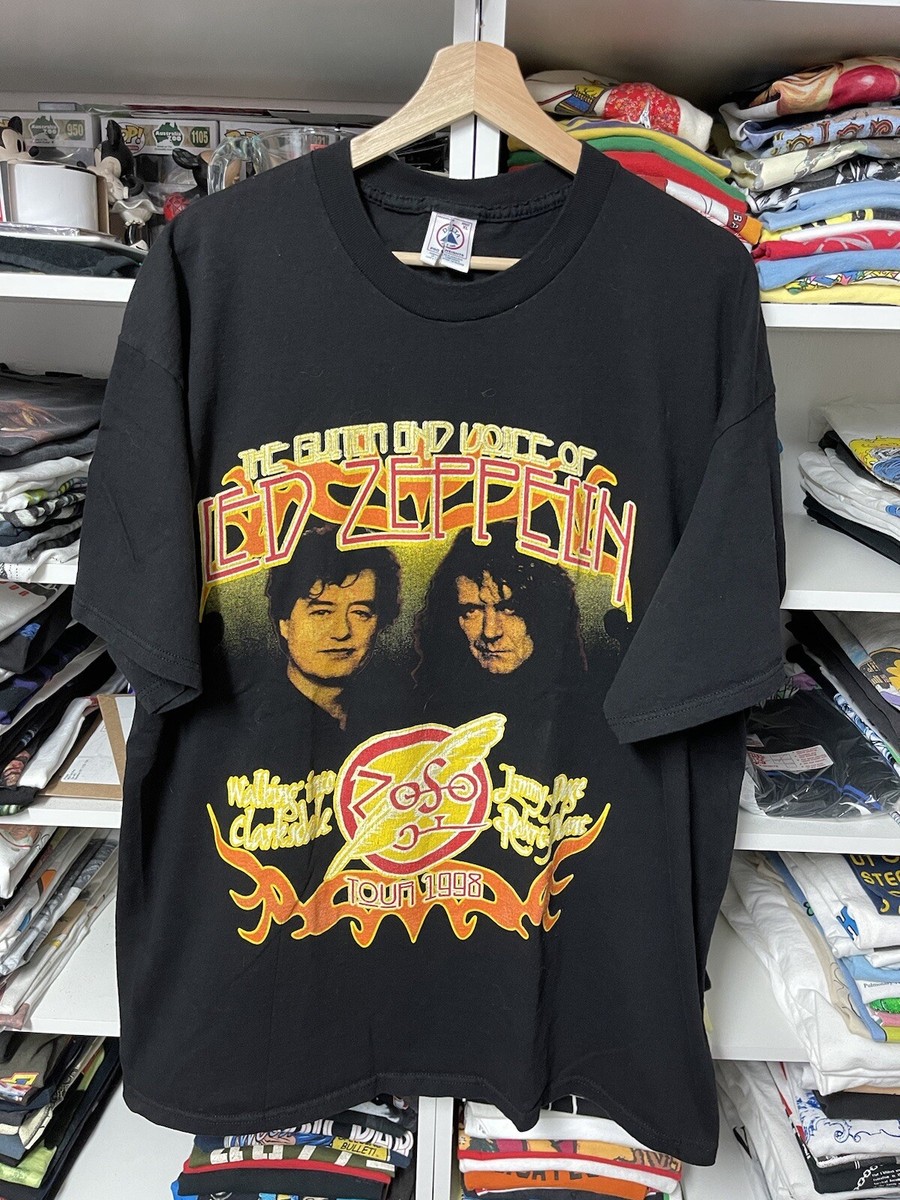 【希少】90s LED ZEPPELIN JIMMY PAGE Tシャツ L Vintage '80s Led Zeppelin Jimmy Page Rock Express Guitar