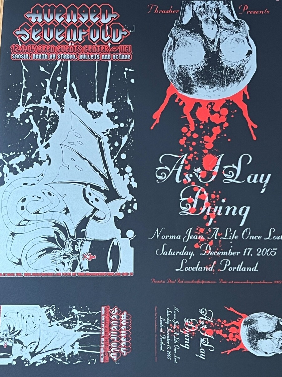 Avenged Sevenfold Saosin UCI 2005 As I lay Dying Original 2