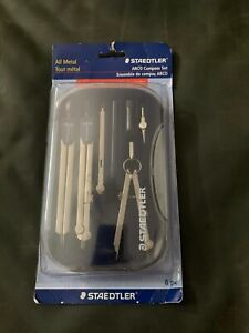 New-Staedtler-ARCO-ALL-METAL-Metal-Compass-Set