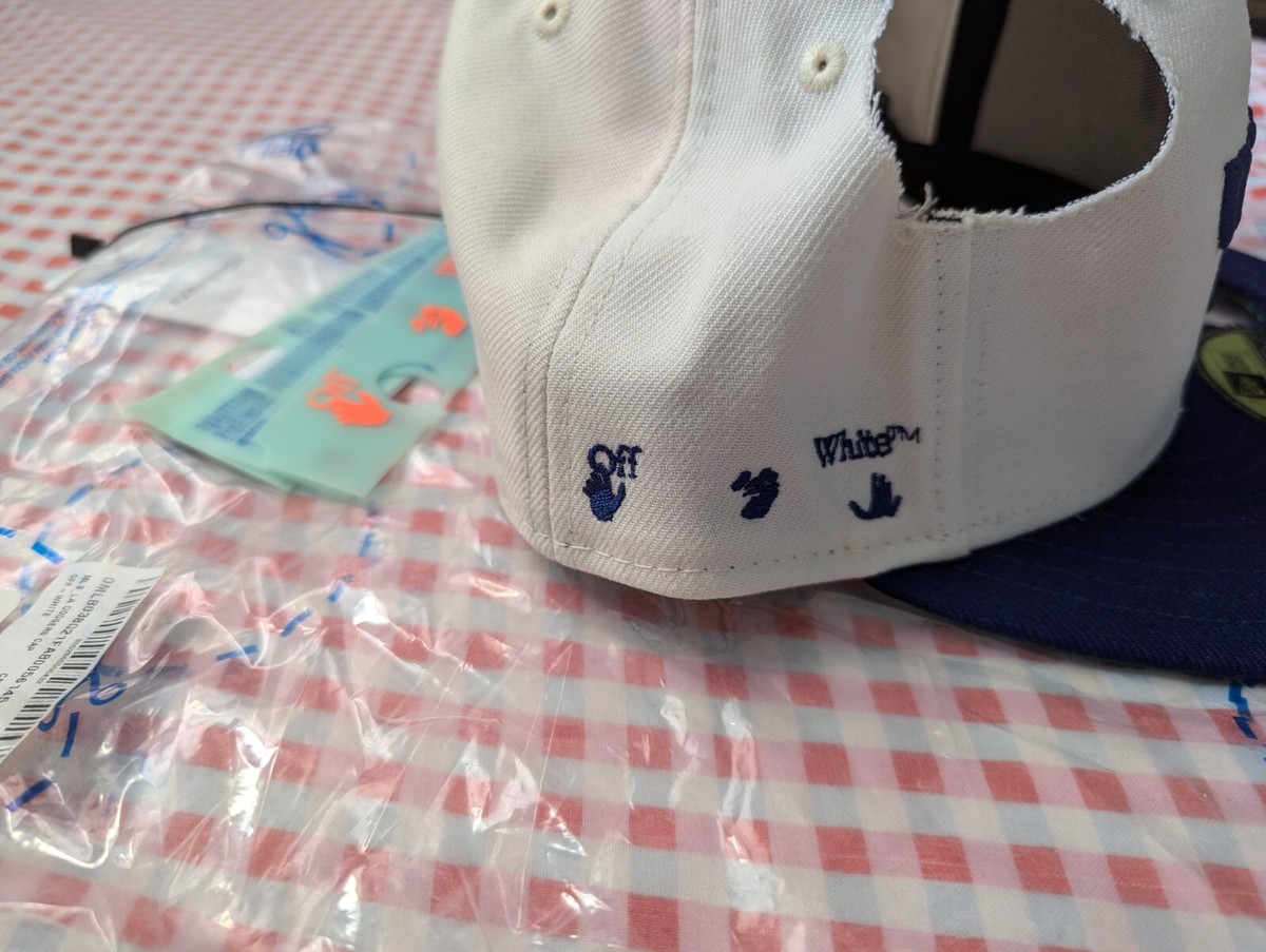 Off White X New Era LA Dodgers MLB Fitted Cap Virgil Abloh NWT