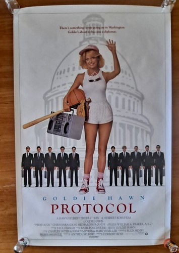 Portocol 1984 movie poster with Goldie Hawn NSS# 840146