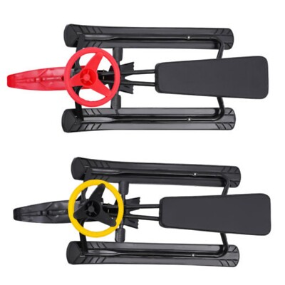 Kids Snow Racer Sled Twin Brakes Teens Ski Slider Board Winter Sports Red/Black