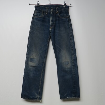 Vintage 50s Levi's leather patch Big E redlines denim jeans 503zxx